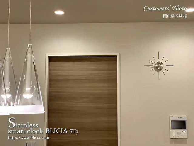 秒針の音がしない時計おしゃれなBLICIA 画像3枚目